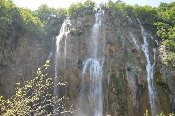 Laghi Plitvice Parco Nazionale Delle Cascate Croazia — Foto Stock