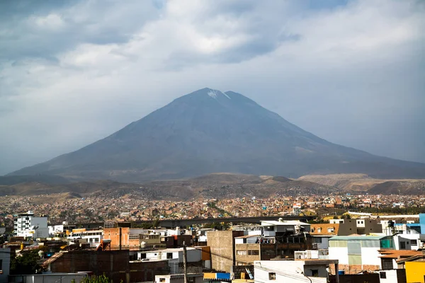 Vue Sur Les Montagnes Ville Volcan Dans Région Arequipa Pérou — Photo