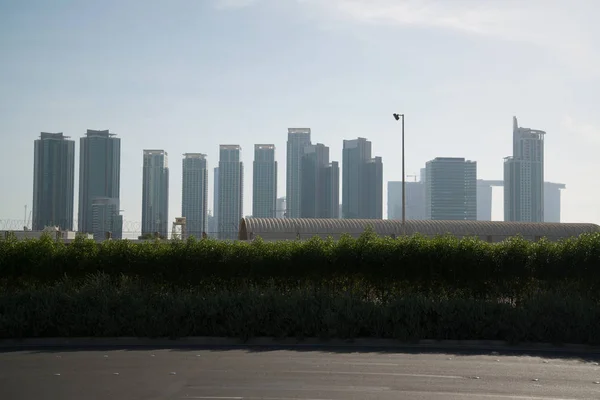 Abu Dhabi Июнь 2014 Shining Towers Building June 2014 Abu — стоковое фото