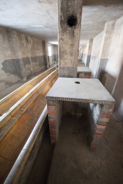 Oswiecim, Polonya-1 Mart 2015-toplama kampı Auschwitz II 1 Mart 2015 Oswiecim 'de eski bir Nazi imha kampı. Auschwitz II Avrupa 'nın en büyük Nazi toplama kampı oldu