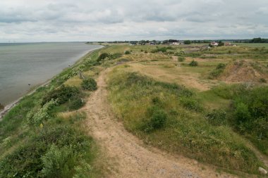 Foteviken, İsveç - Circa Haziran 2016: Foteviken İsveç'in güneyinde bulunan bir viking rezervasyon skansen açık hava müzesi