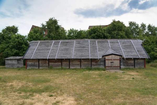 Foteviken Svezia Circa Giugno 2016 Foteviken Una Riserva Vichinga Skansen — Foto Stock