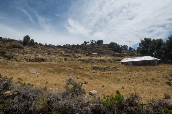 Wyspa Taquile Jezioro Titicaca Peru Ameryka Południowa — Zdjęcie stockowe