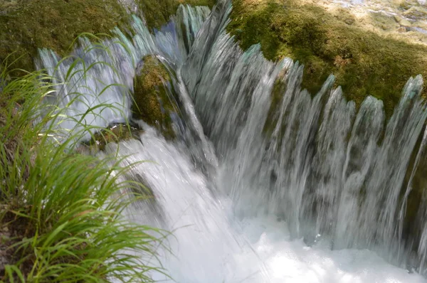 Plitvice Lakes Och Waterfalls National Park Kroatien — Stockfoto