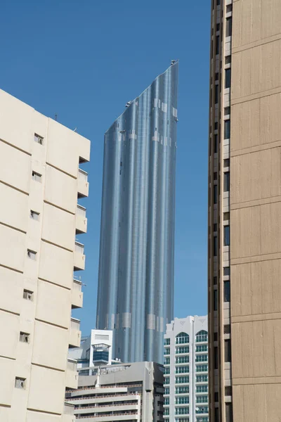 Abú Dhabi Června 2014 Zářící Věže Budova Června 2014 Abú — Stock fotografie