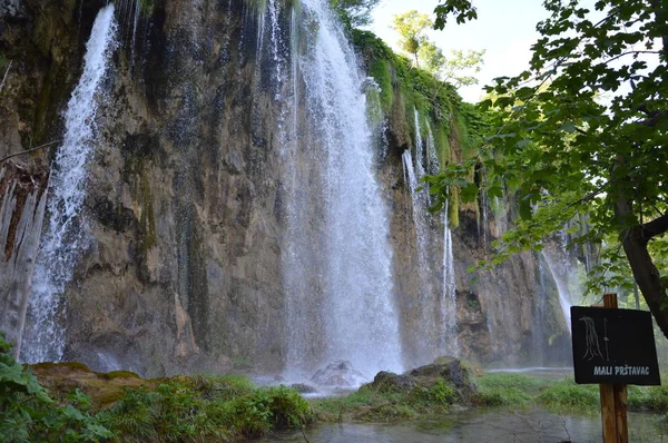 Plitvicemeren Watervallen Nationaal Park Kroatië — Stockfoto