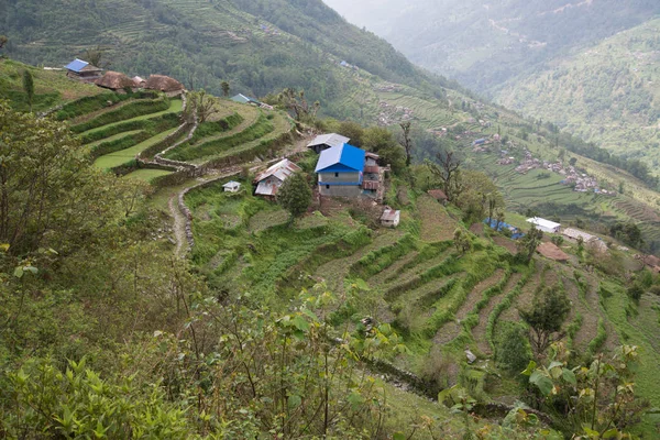 Annapurna Sanktuarium Trek Nepalu Himalaya — Zdjęcie stockowe