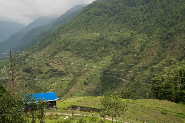 Trekking Nel Santuario Dell Annapurna Nepal Himalaya — Foto Stock