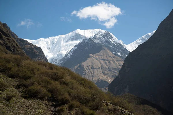 Annapurna Caminata Santuario Nepal Himalaya — Foto de Stock