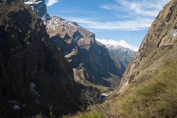 Annapurna Caminata Santuario Nepal Himalaya — Foto de Stock