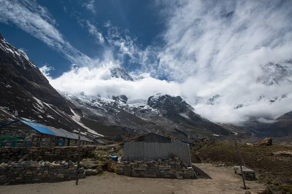Annapurna Sanktuarium Trek Nepalu Himalaya — Zdjęcie stockowe
