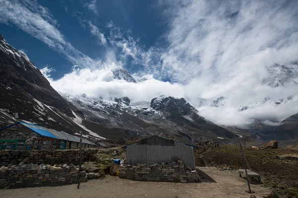 Annapurna Sanctuary Trek Nepáli Himalája — Stock Fotó