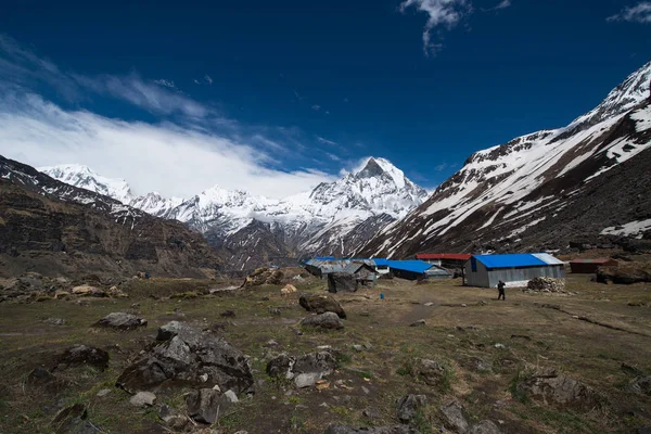 Annapurna Caminata Santuario Nepal Himalaya — Foto de Stock