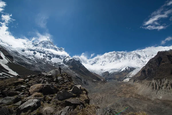 Annapurna Caminata Santuario Nepal Himalaya — Foto de Stock