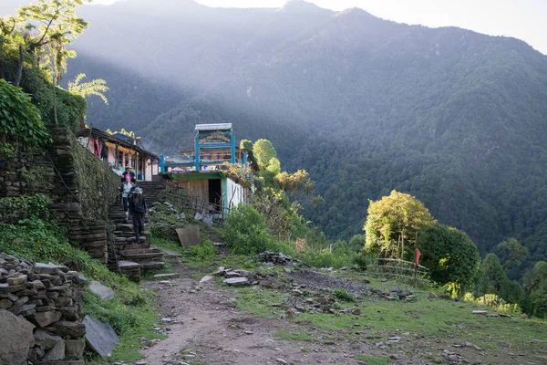 Caminhada Santuário Annapurna Nepal Himalaia — Fotografia de Stock