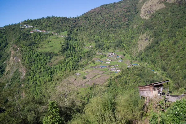 Trekking Nel Santuario Dell Annapurna Nepal Himalaya — Foto Stock
