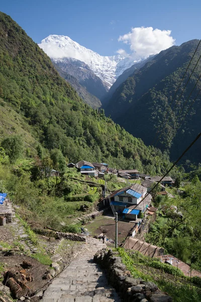 Annapurna Sanctuary Trek Nepáli Himalája — Stock Fotó