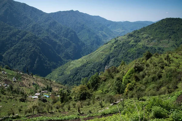 Trekking Nel Santuario Dell Annapurna Nepal Himalaya — Foto Stock