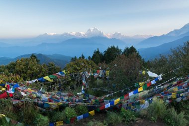 Dhaulagiri (8167m) Nepal Himalaya Annapurna kutsal trek Poon Hill dağ