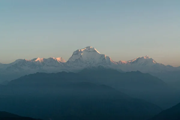 Dhaulagiri 8167M Mountain Poon Hill Annapurna Sanctuary Trek Nepal Himalaya — Stock Photo, Image