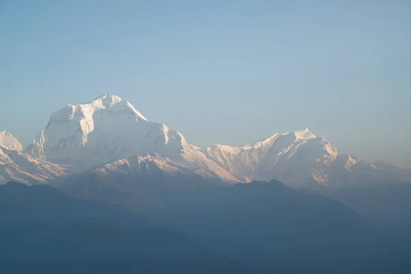 Dhaulagiri 8167M Nepal Himalaya Annapurna Kutsal Trek Poon Hill Dağ — Stok fotoğraf