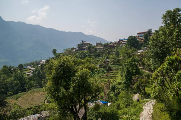 Annapurna Sanktuarium Trek Nepalu Himalaya — Zdjęcie stockowe