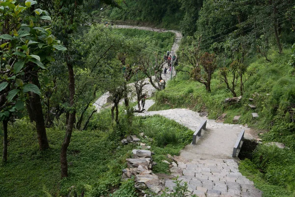 Trekking Nel Santuario Dell Annapurna Nepal Himalaya — Foto Stock