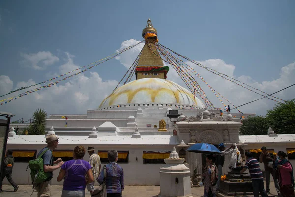 尼泊尔加德满都 2017年 尼泊尔加德满都的 Swayambhunath Stupa — 图库照片