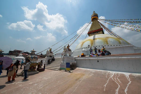 尼泊尔加德满都 2017年 尼泊尔加德满都的 Swayambhunath Stupa — 图库照片