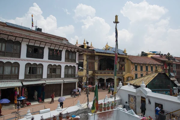 Kathmandu Nepal Circa Mei 2017 Mening Van Swayambhunath Stupa Kathmandu — Stockfoto