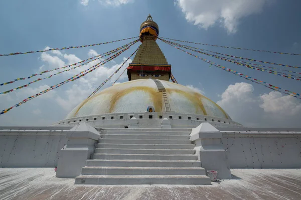 Zicht Swayambhunath Stupa Kathmandu Nepal — Stockfoto