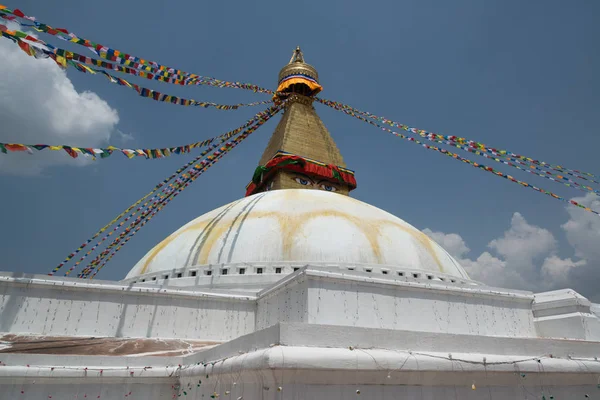 Zicht Swayambhunath Stupa Kathmandu Nepal — Stockfoto