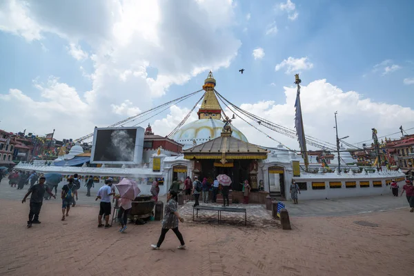 尼泊尔加德满都 2017年 尼泊尔加德满都的 Swayambhunath Stupa — 图库照片