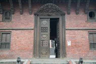 Katmandu, Nepal, Mayıs 11, 2017: Nepal başkenti Thamel sokak, Kathmandu