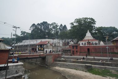 Katmandu, Nepal, Mayıs 11, 2017: Nepal başkenti Thamel sokak, Kathmandu