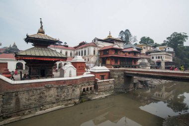 Katmandu, Nepal, Mayıs 11, 2017: Nepal başkenti Thamel sokak, Kathmandu
