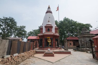 Katmandu, Nepal, Mayıs 11, 2017: Nepal başkenti Thamel sokak, Kathmandu