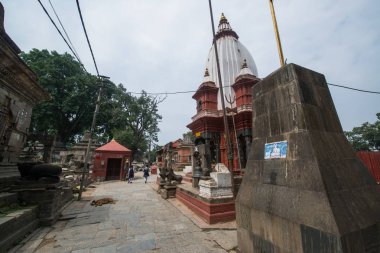 Katmandu, Nepal, Mayıs 11, 2017: Nepal başkenti Thamel sokak, Kathmandu