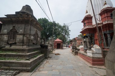 Katmandu, Nepal, Mayıs 11, 2017: Nepal başkenti Thamel sokak, Kathmandu