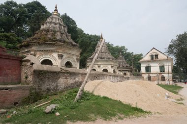 Katmandu, Nepal, Mayıs 11, 2017: Nepal başkenti Thamel sokak, Kathmandu