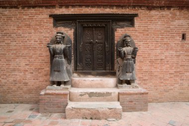 Katmandu, Nepal, Mayıs 11, 2017: Nepal başkenti Thamel sokak, Kathmandu