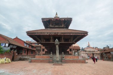Katmandu, Nepal, Mayıs 2017: Katmandu Durbar Meydanı, UNESCO Dünya mirası sitesi