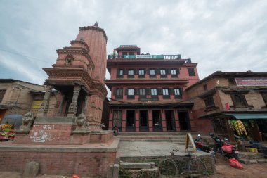 Katmandu, Nepal, Mayıs 11, 2017: Nepal başkenti Thamel sokak, Kathmandu