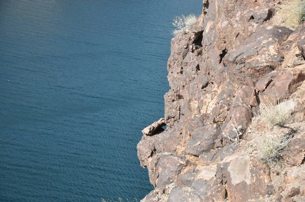 Barrage Hoover Barrage Voûte Béton Dans Canyon Noir Colorado Frontière — Photo