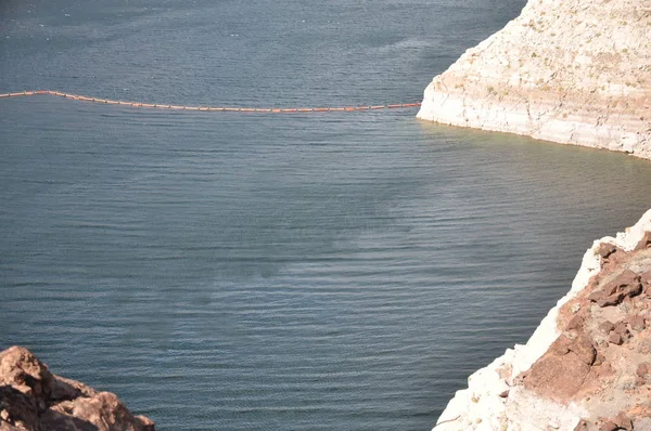 Гребля Гувера Бетонна Арт Гравітаційна Гребля Чорному Каньйоні Річки Колорадо — стокове фото