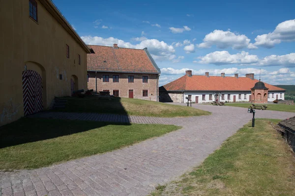 Halden Norvegia Circa Giugno 2016 Veduta Fredriksten Festning Sulla Città — Foto Stock