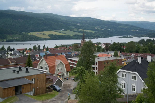 Halden Νορβηγία Γύρω Στις 2016 Ιουνίου Θέα Από Δημοτικό Κέντρο — Φωτογραφία Αρχείου