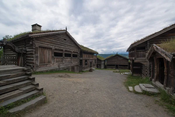 Gamla Historiska Hus Elverum Norge — Stockfoto