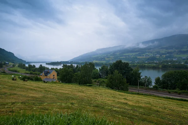 Traditionele Noorse Huizen Tyinstolen Noorwegen — Stockfoto