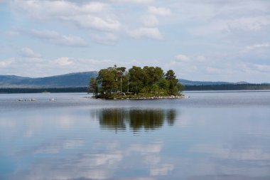 Norveç doğanın güzel manzara görünümü